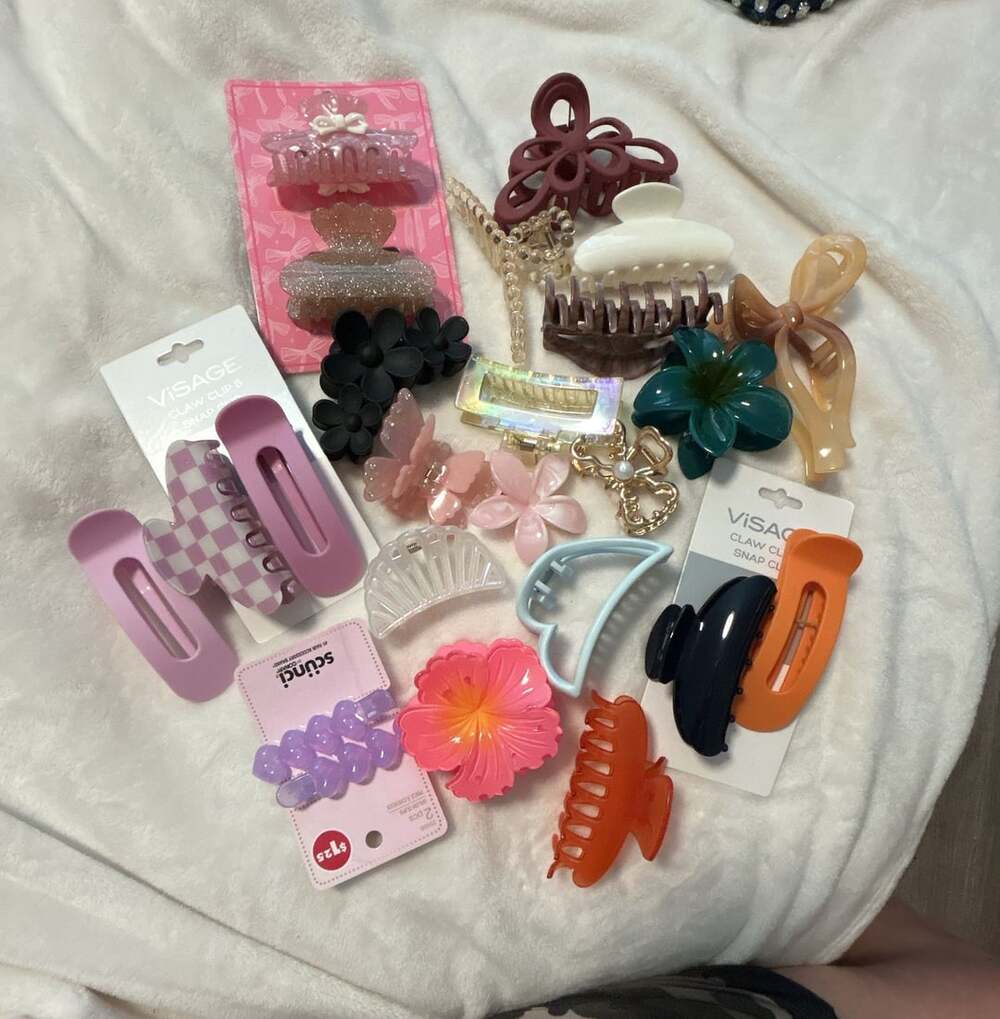 Assorted Hair Claw Clip Lot Multi-Brand Set